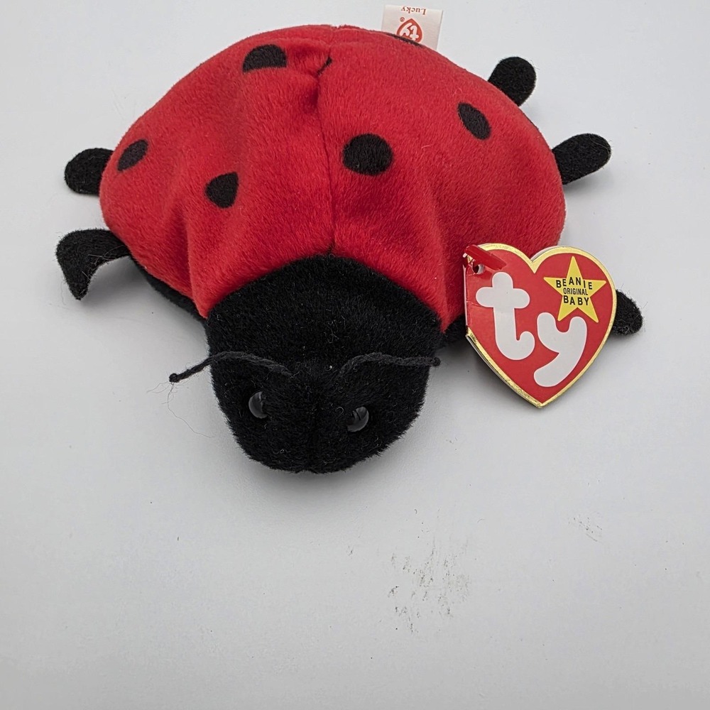 Lucky the Ladybug Vintage 90s  Ty Beanie Baby